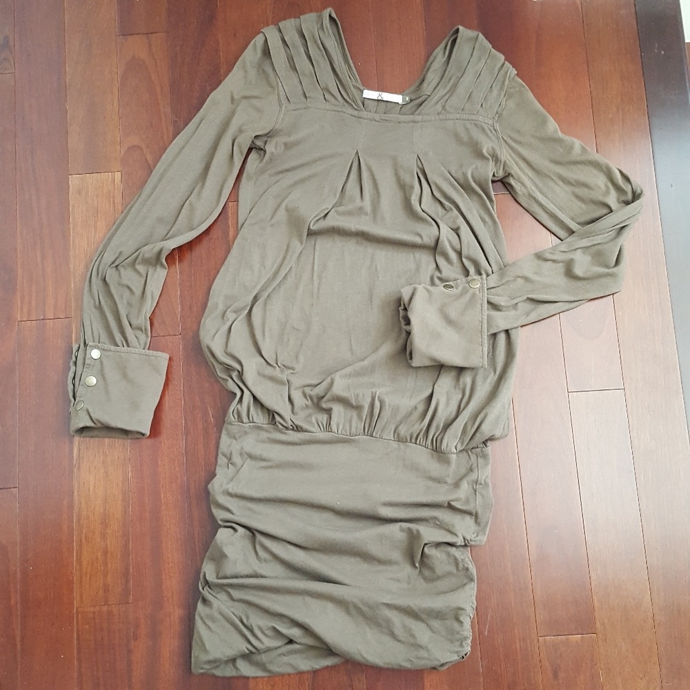 Mike & Chris army green dress